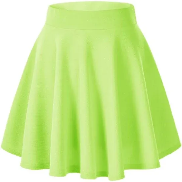 Women's Stretchy Flared Mini Skater Skirt