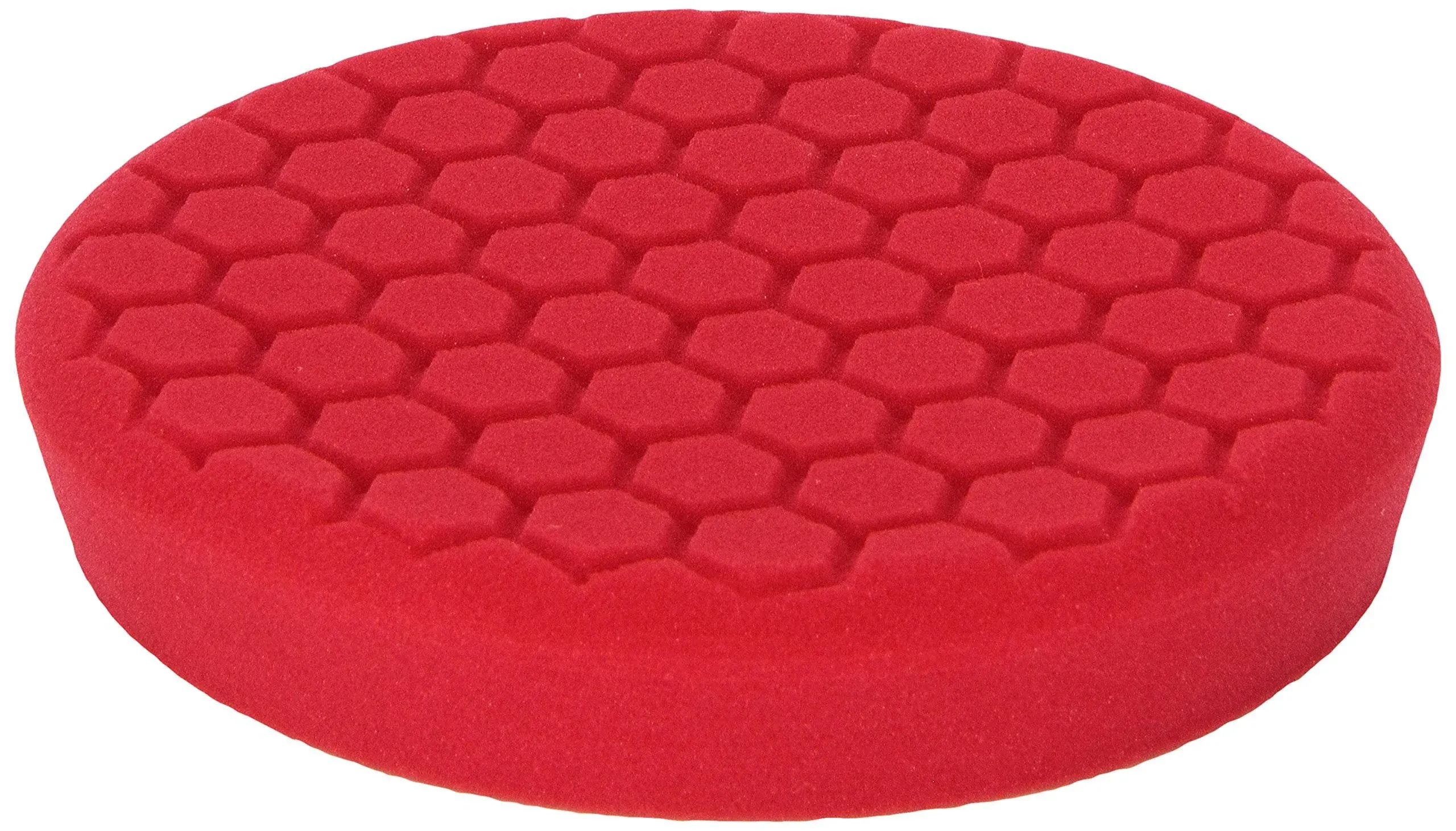 Chemical Guys BUFX_107HEX - Self-Centered Hex Logic Perfection Micro-Fine Finishing Pad for Sealants and Waxes, Red (7.5 Inch Fits 6 Inch Backing Plate)