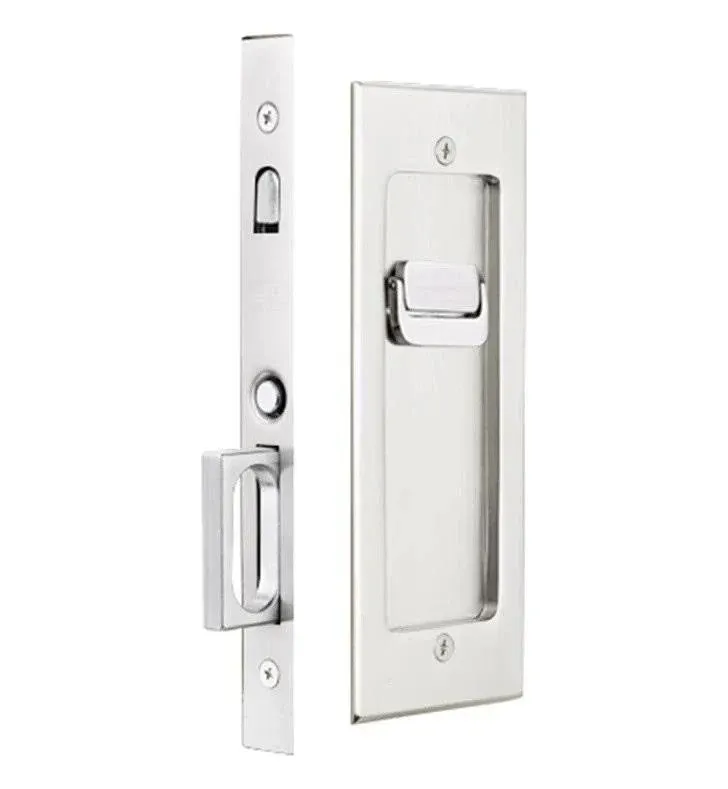 Emtek 2115US26 Modern Rectangular Pocket Door Mortise Lock