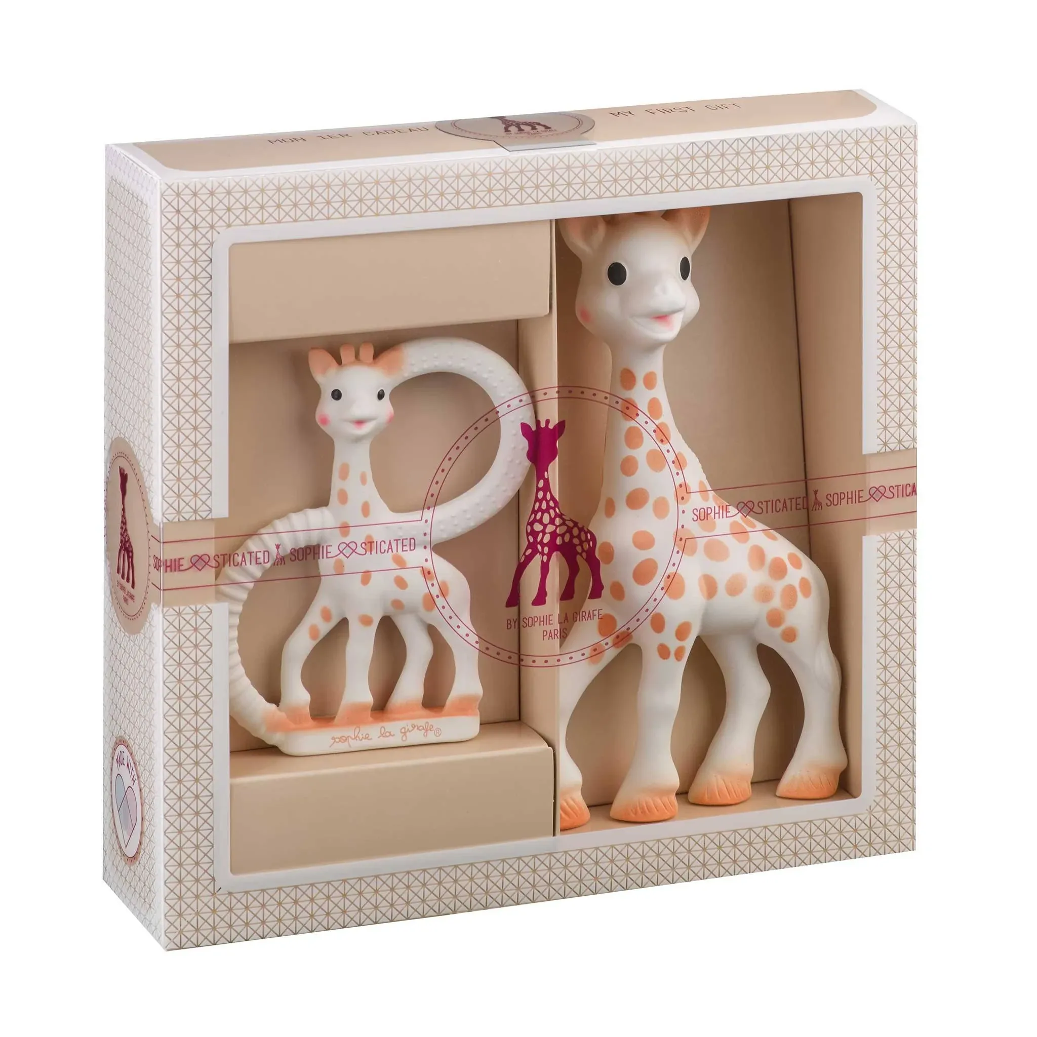 Sophie la girafe Sophiesticated Original Teether and Teething Ring Gift...