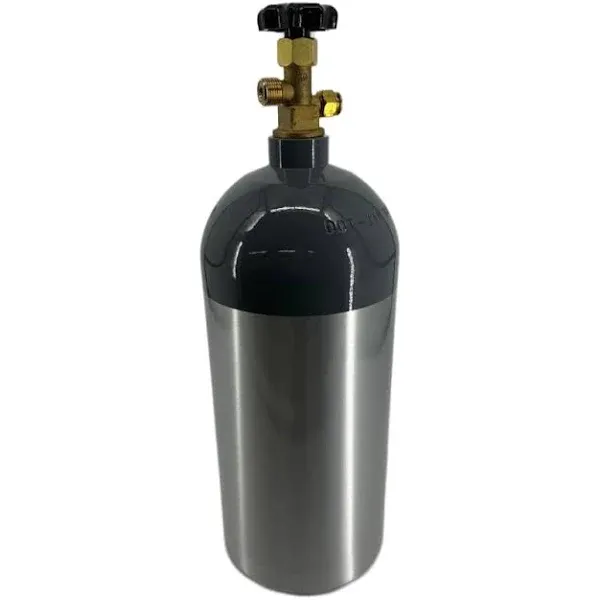 10lb Aluminum New CO2 Tank CGA 320 Valve Dot Approved Cylinder