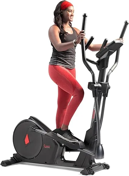 Sunny Health & Fitness Premium Elliptical Exercise Machine Smart Trainer - SF-E3912SMART, Black