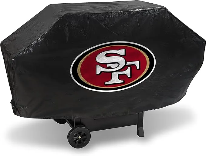 Rico Industries NFL Vinyl Padded Deluxe Grill Cover, 68 x 21 x 35-inches