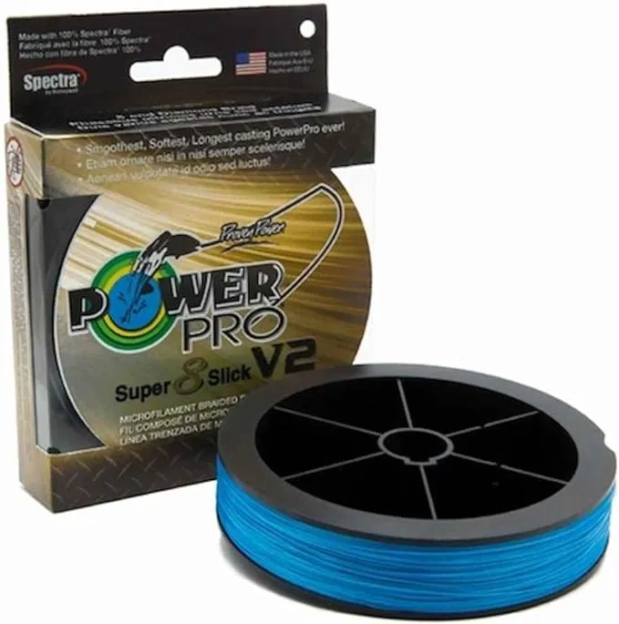 POWER PRO Super8Slick V2 Blue Braided Line