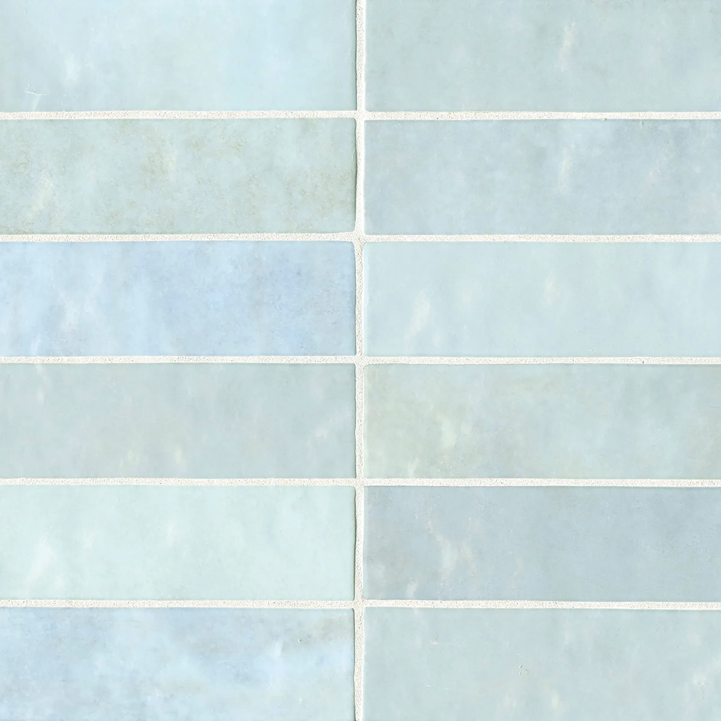 Bedrosians Cloe Baby Blue 2-1/2-in x 8-in Glossy Ceramic Subway Wall Tile (10.64-sq. ft/ Carton)