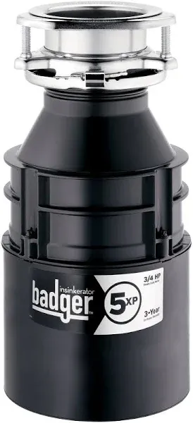 3/4 HP In-Sink-Erator Badger 5XP Disposer With Wrenchette