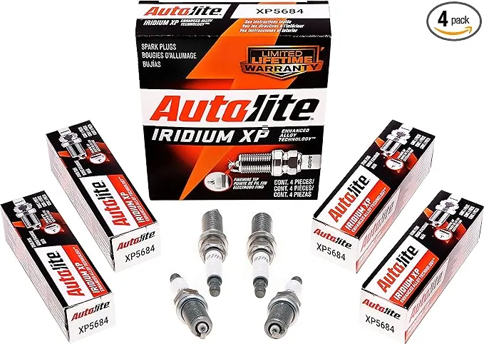 Autolite Iridium XP Automotive Replacement Spark Plugs, XP5684 (4 Pack)