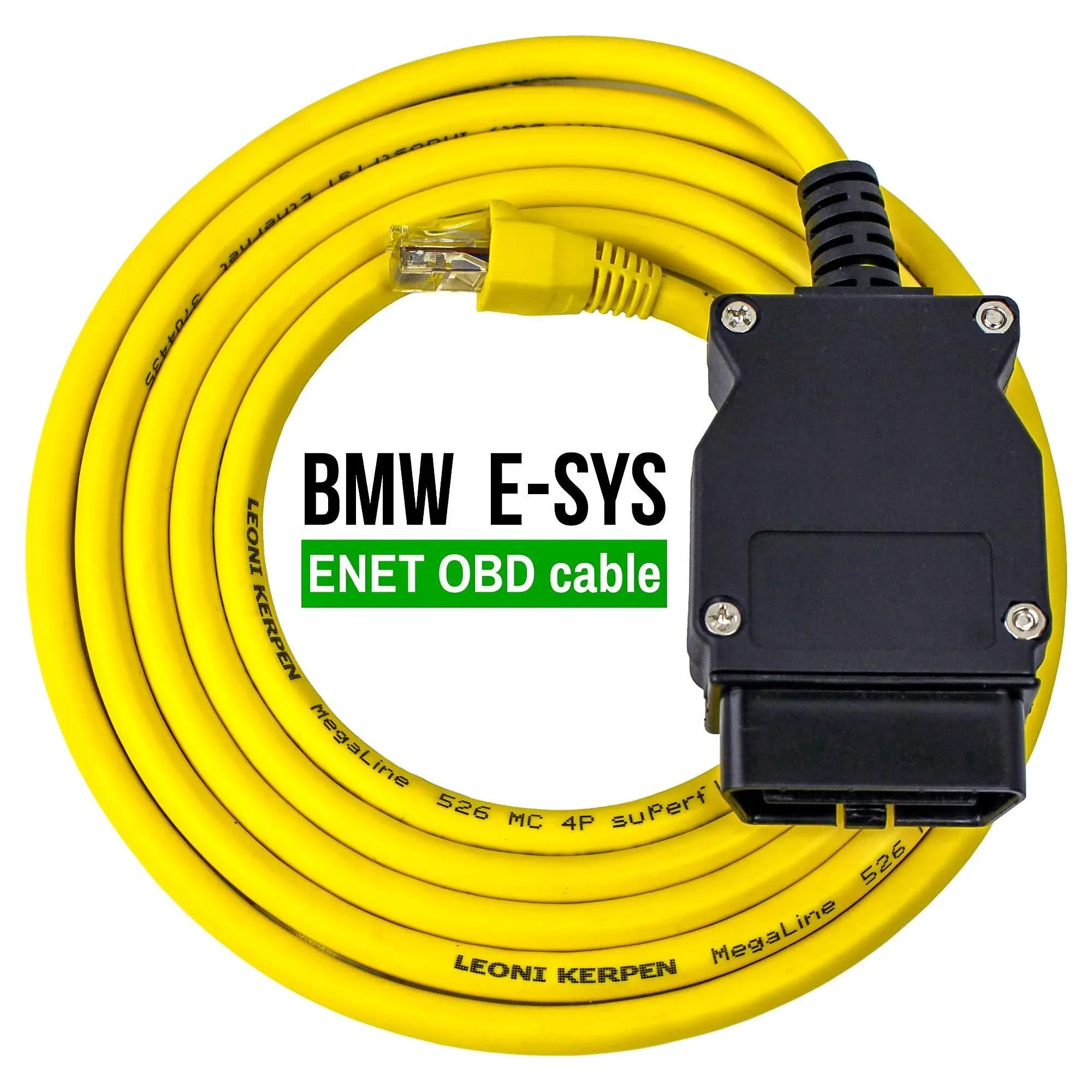 Ohp Enet OBD Cable for BMW Icom E-sys Ista | Bootmod3 Bimmercode OBD2 | Coding F ...