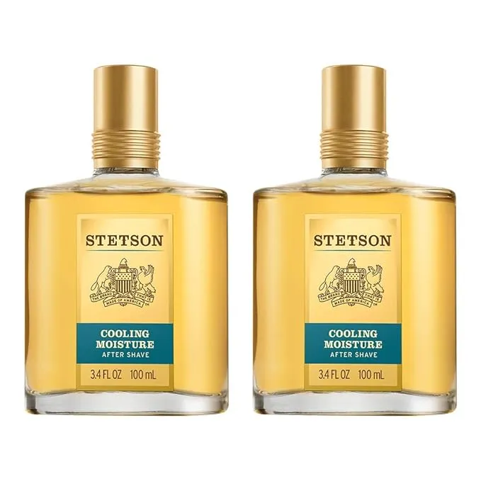 Stetson Cool Moisture Aftershave 3.4 Fluid Ounce, 2 Count