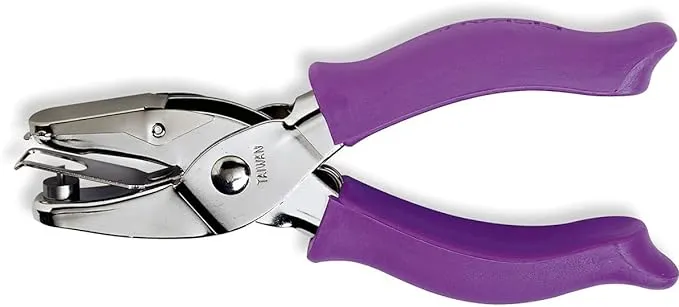 Fiskars 23517097J Circle Hand Punch, 1/8 Inch, Purple , Pink