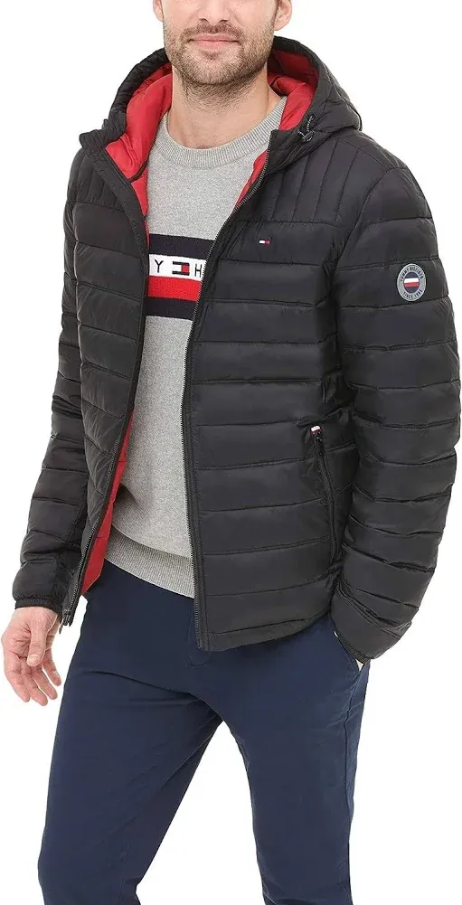 Tommy Hilfiger Men's Hooded Puffer Jacket