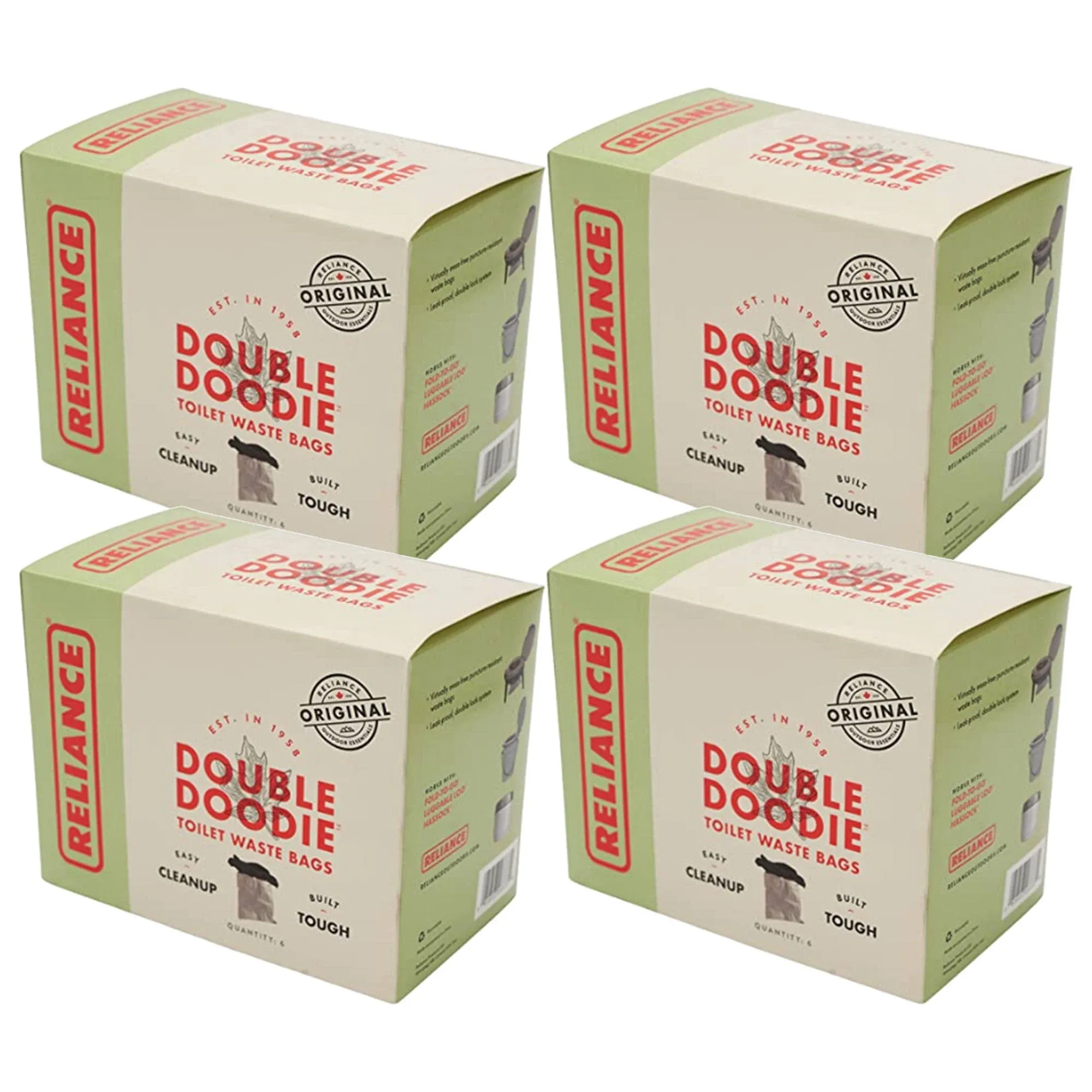 Reliance 2683-13 Double Doodie 2L Portable Camping Toilet Waste Bags (24 Bags)