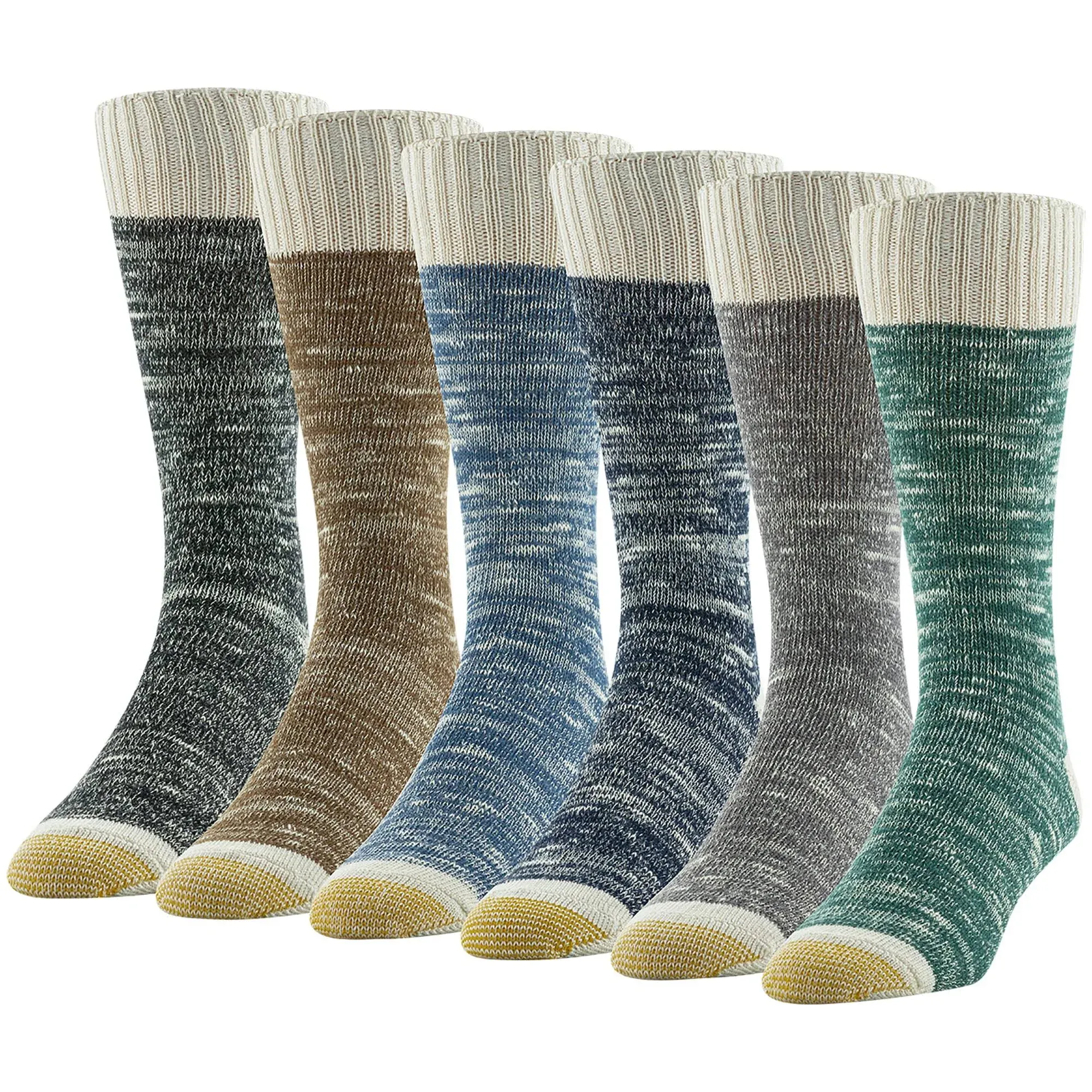 GOLDTOE Men's Hudson Crew Socks, Multipairs