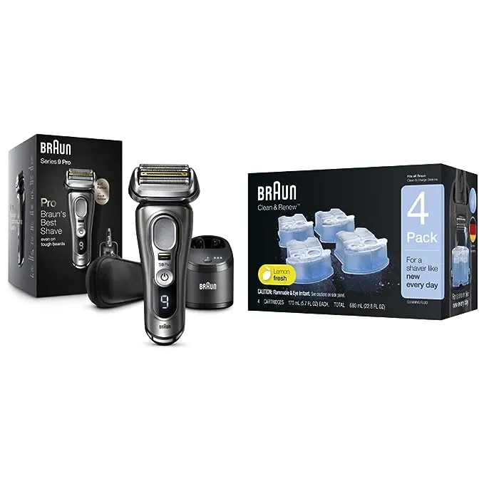 Braun Electric Razor for Men Waterproof Foil Shaver Series 9 Pro 9477cc