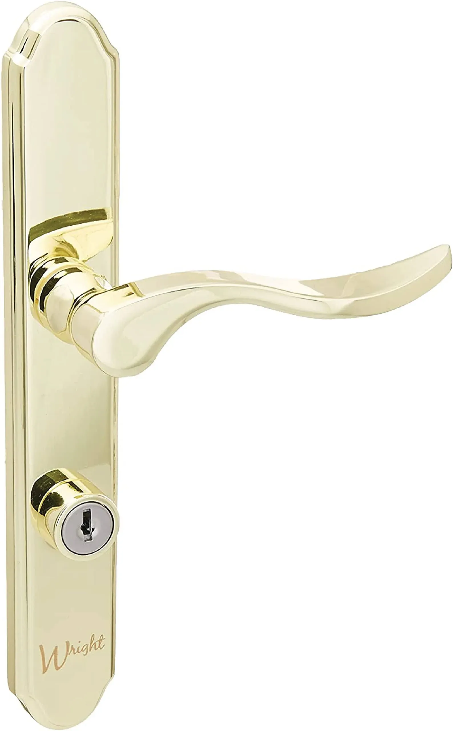 Wright Products VMT115PB, Brass Serenade Style Mortise Set