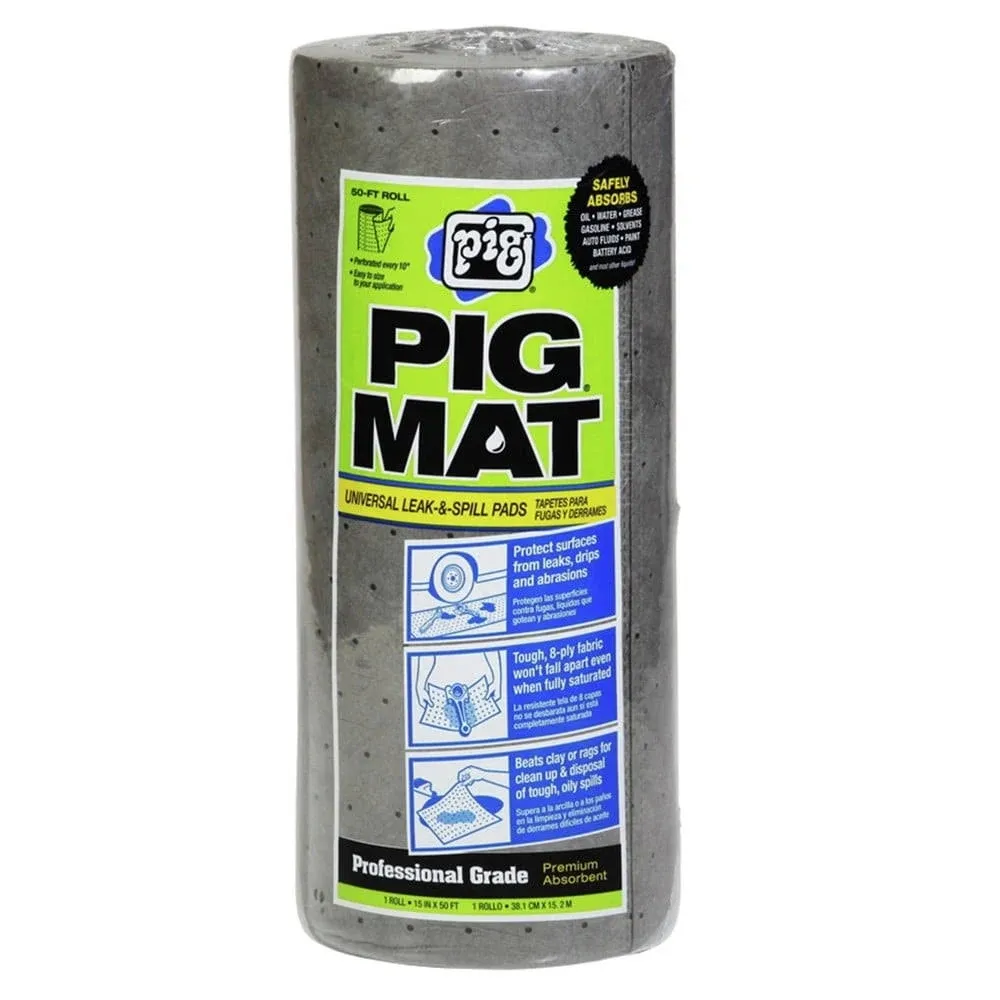 New Pig 25201 Universal Light-Weight Absorbent 15" x 50' Mat Roll