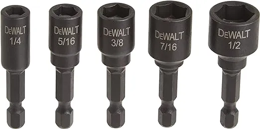 DeWalt 5-Piece Impact Ready Magnetic Nut Driver Set DW2235IR