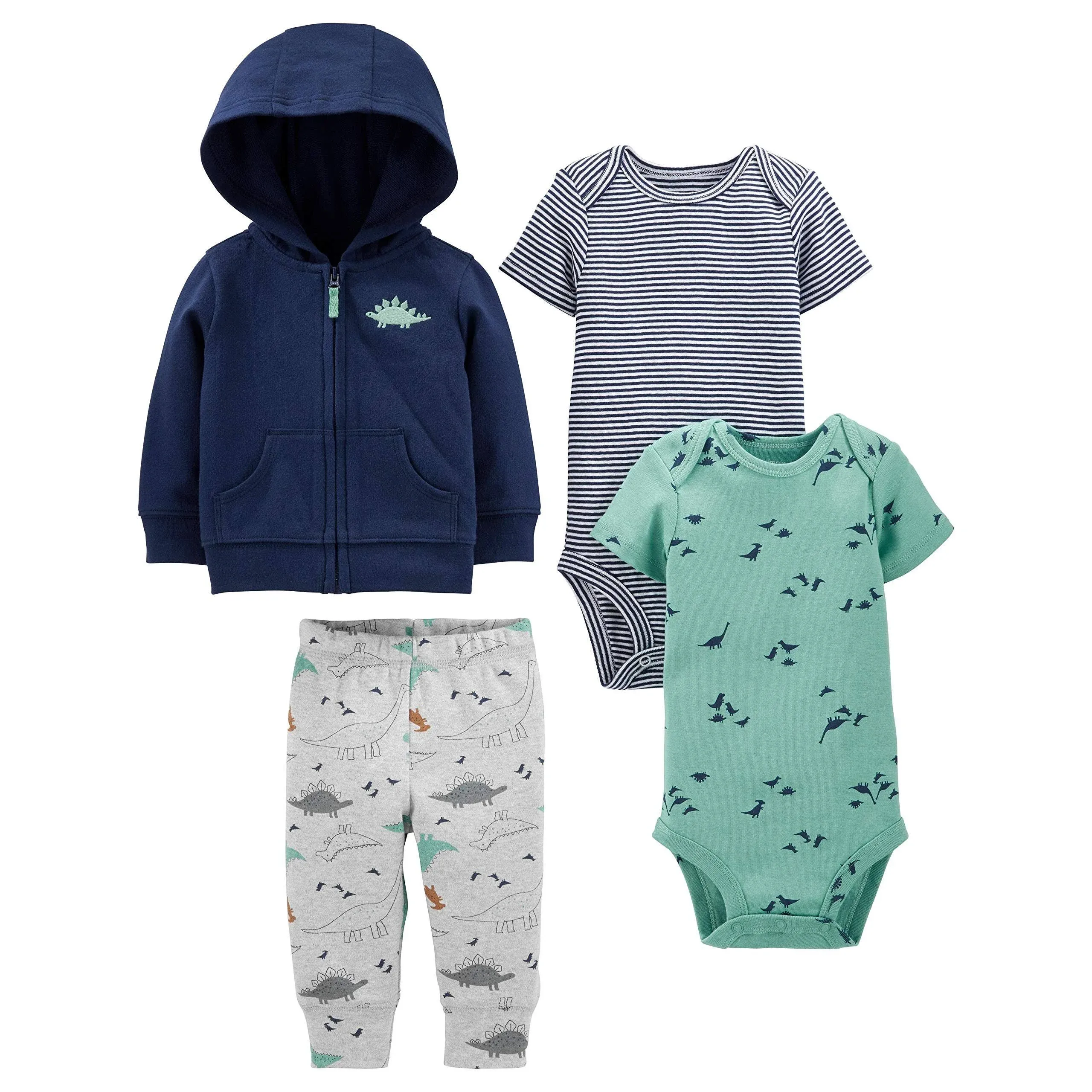 Simple Joys by Carter's Baby Boys' 4-Piece Jacket, Pant, and Bodysuit Set