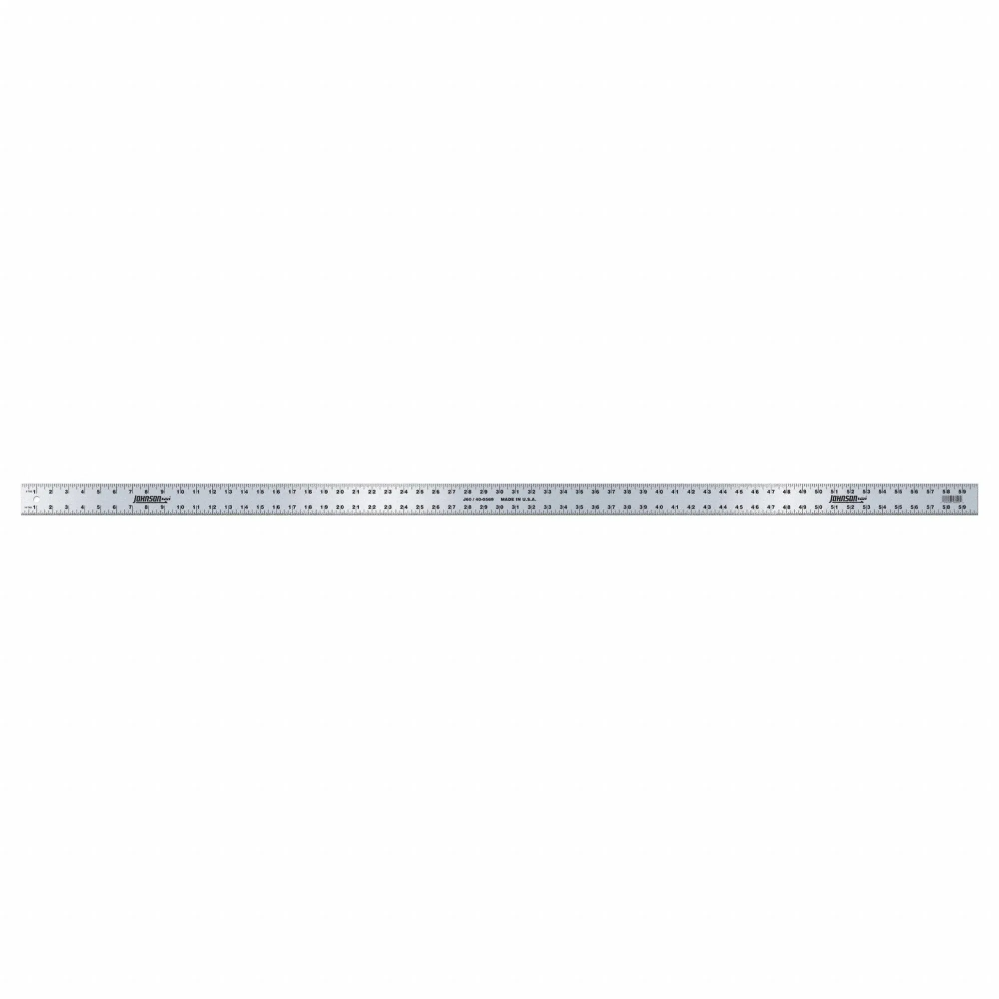 Johnson Level & Tool J60 Aluminum Straight Edge, 60", Silver, 1 Ruler