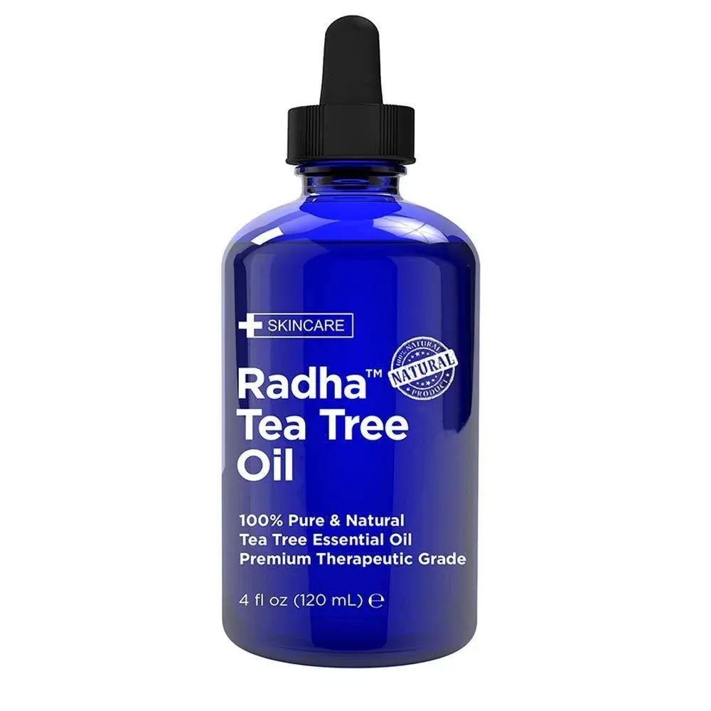 Radha Beauty Tea Tree Essential Oil 4 oz - 100% Pure Therapeutic Grade