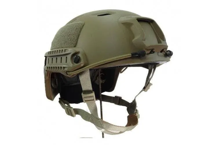 LOOGU Fast BJ Base Jump Military Helmet with 12-in-1 Headwear Tan