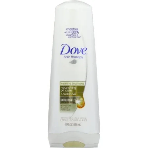 Dove Nutritive Therapy, Nourishing Oil Care Conditioner, 12 Ounce (Pack of 2)