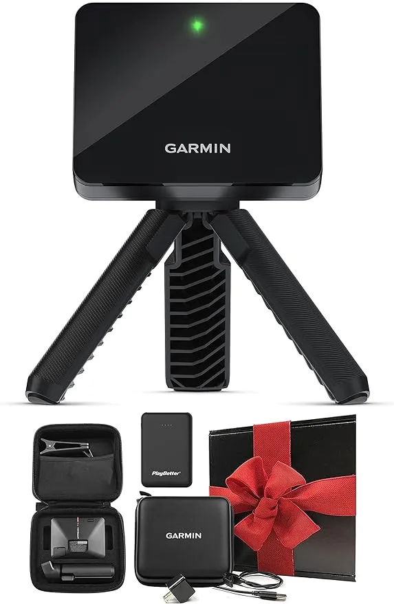 Garmin Approach R10 Golf Launch Monitor & Indoor Simulator, +Gift Box Bundle |