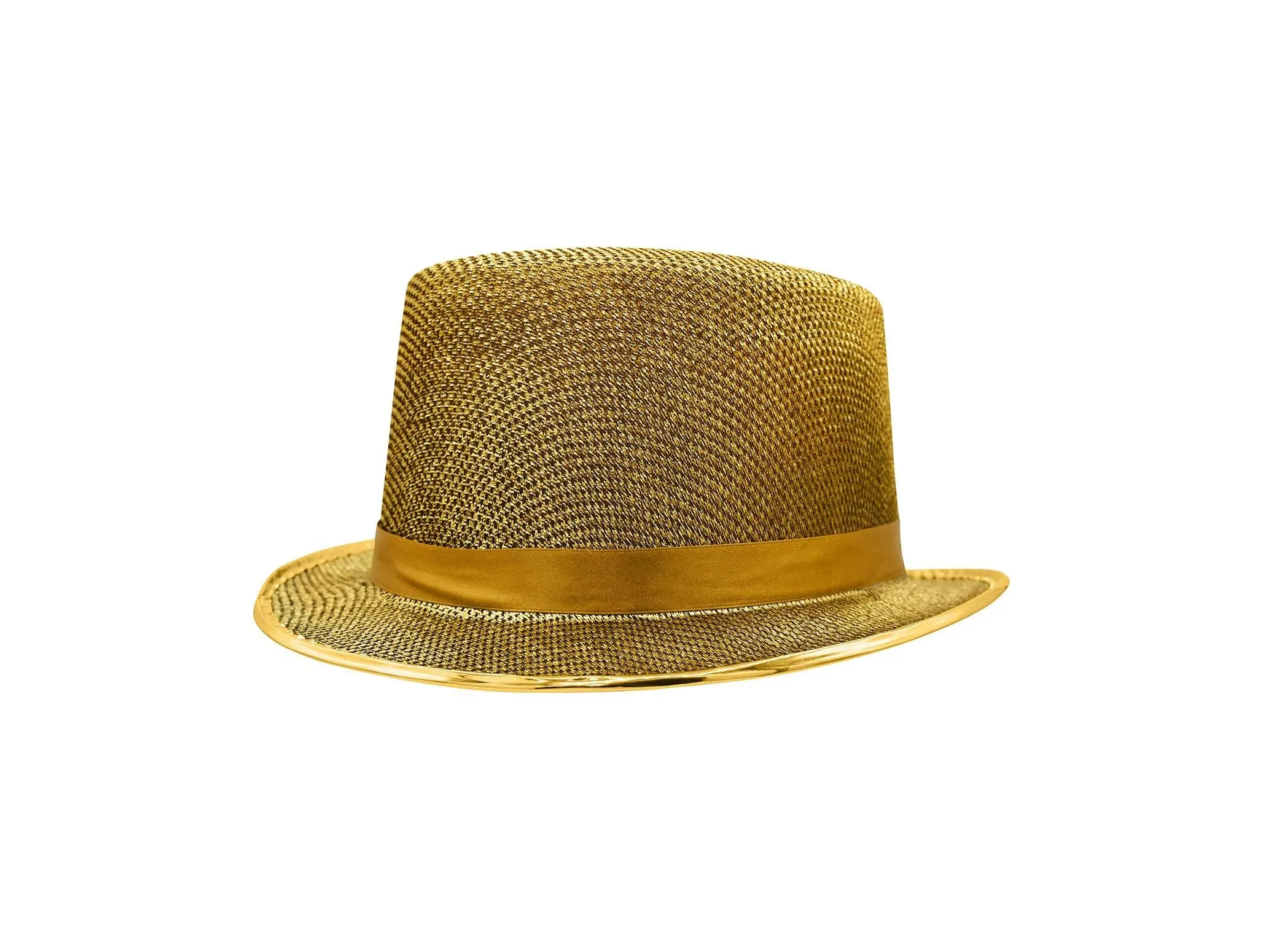 Mens Adult Gold Top Hat