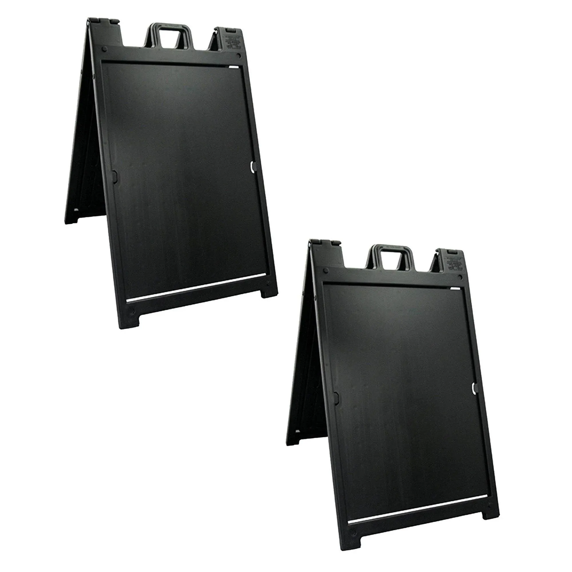 Plasticade Deluxe Signicade Portable Folding Double Sided Sign Stand (2 Pack)