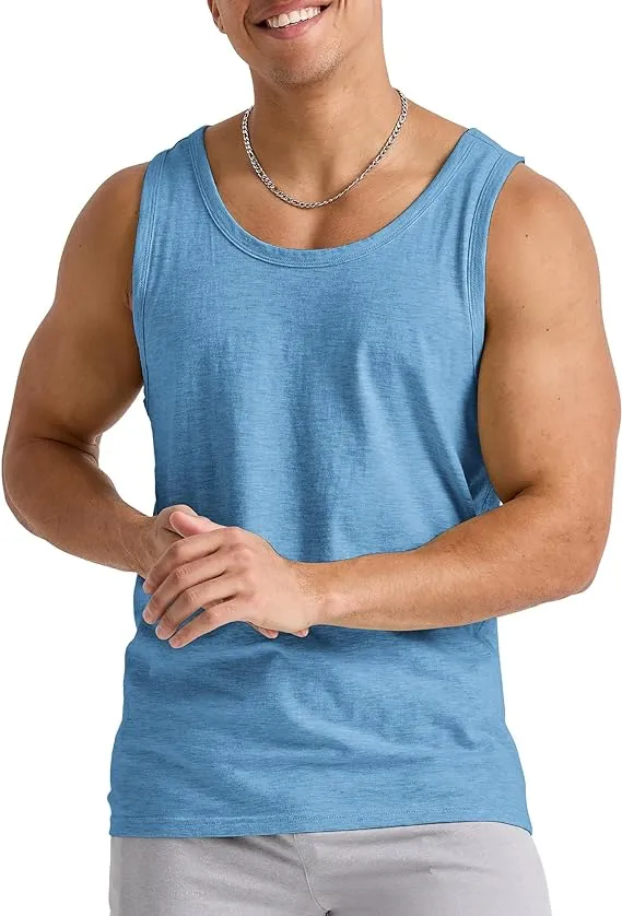 Hanes Men's Originals Tri-Blend Tank Top, Lightweight Tanks For Men, Sleeveless Tank Shirt