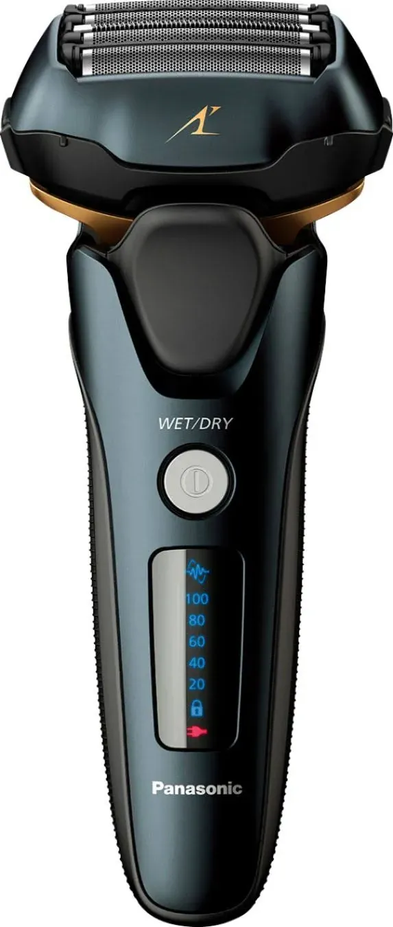 Panasonic Electric Razor for Men, Electric Shaver, ARC5 with Premium Automatic Cleaning and Charging Station, Pop-Up Trimmer ES-LV97-K, Black