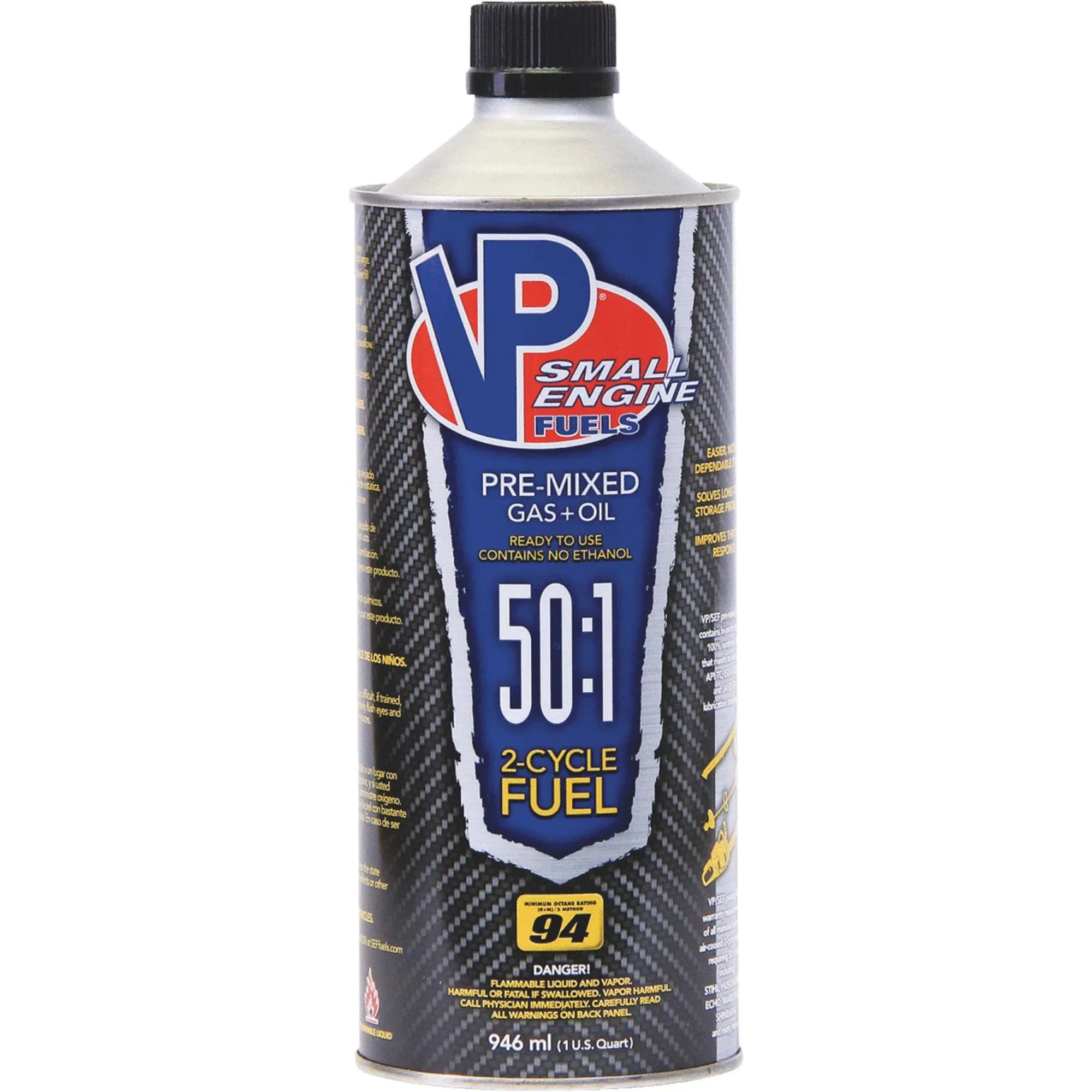 VP Racing Fuels Small Engine Fuel 32-fl oz 50:01 Ethanol Free Pre-blended 2-cycle Fuel | 6235