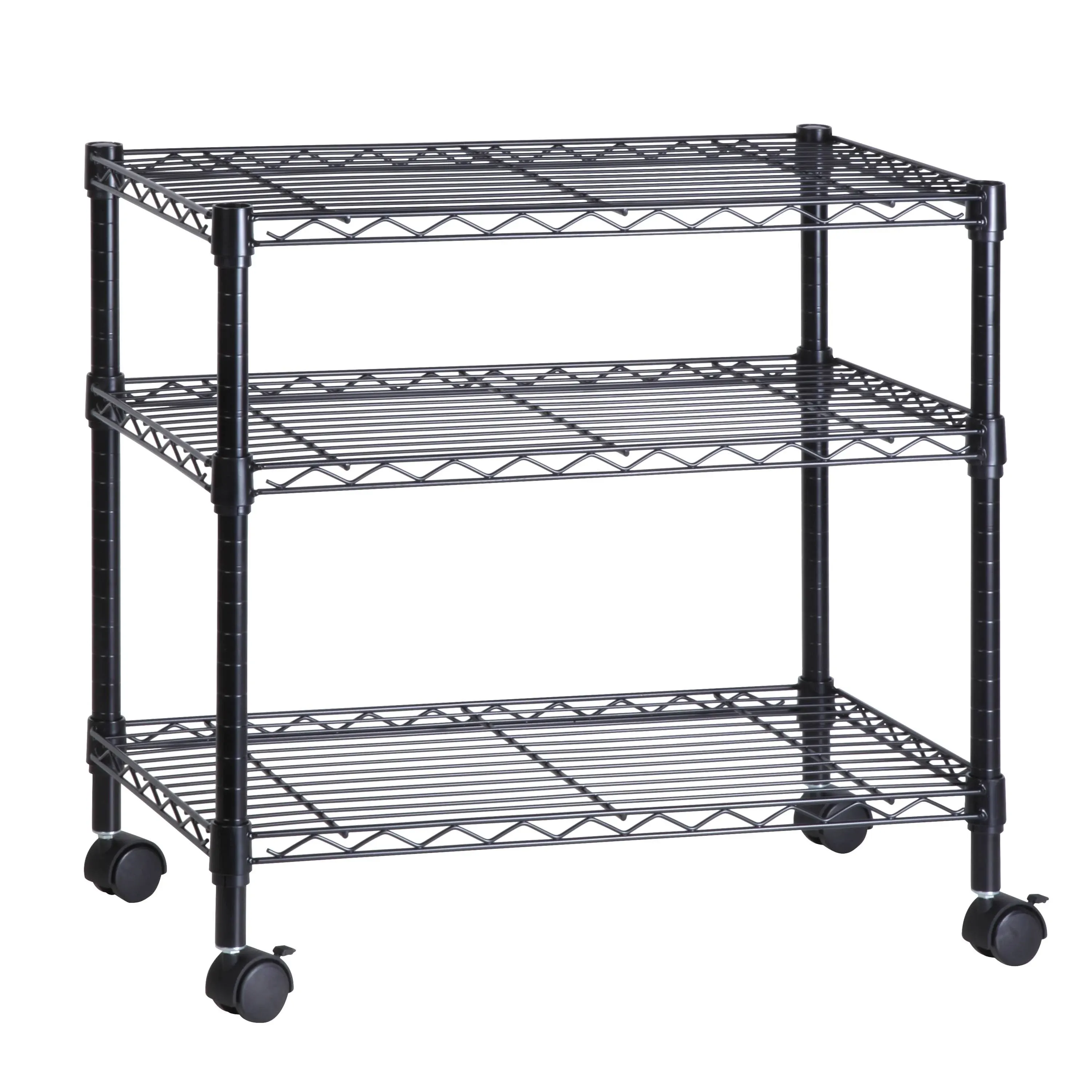 Honey-Can-Do 3-Tier Media Cart CRT-09693 Black