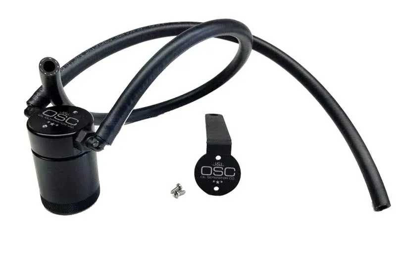 J&L 3084D-B - 97-13 Chevy/GM Truck/SUV 4.8L/5.3L/6.0L/6.2L Driver Side Oil Separator 3.0 - Black Anodized