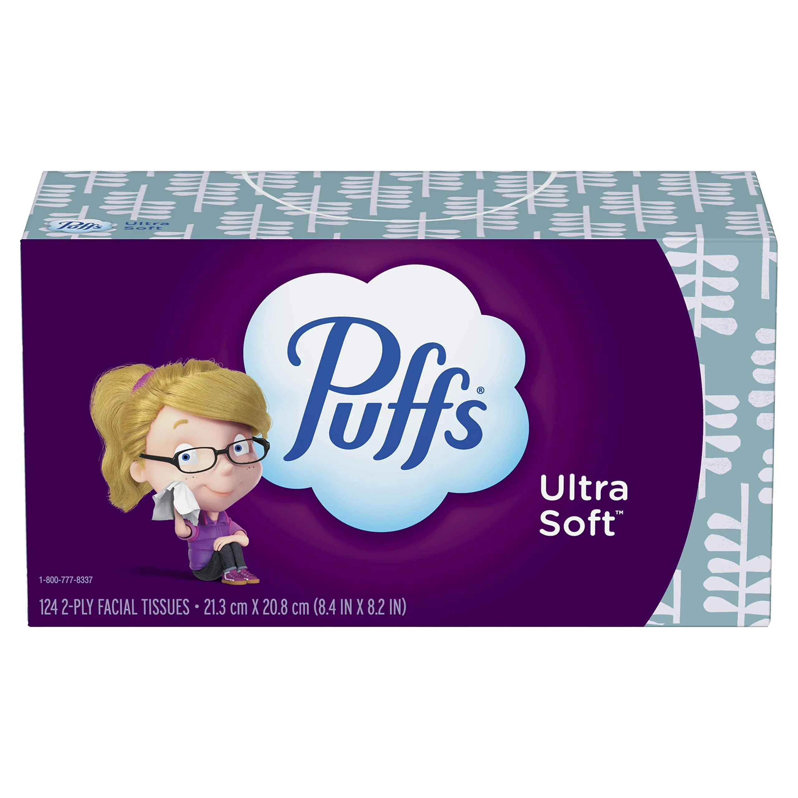 Puffs Ultra Soft Facial Tissues, 124 Count