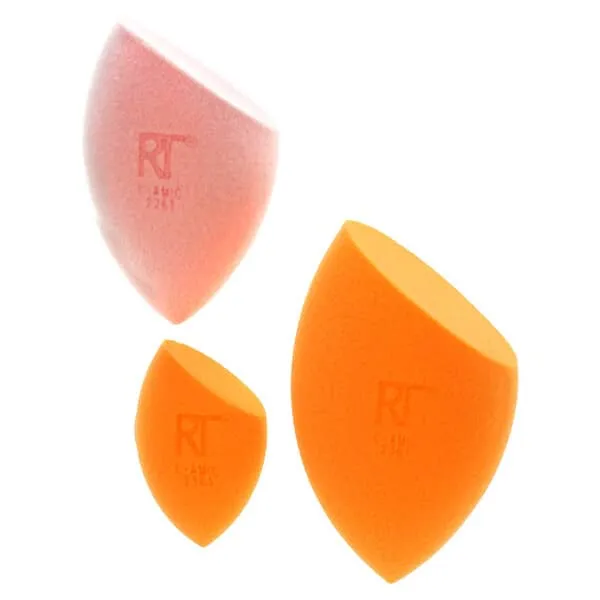 Real Techniques Makeup Sponge Trio, Foundation & Powder Makeup Sponges, Multi Color, 3 Count