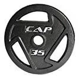 CAP Barbell, 45lb Olympic Grip Plate, Black