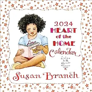 TF PUBLISHING 2024 Susan Branch Wall Calendar | Large Grids for Appointments and Scheduling | Vertical Monthly Wall Calendar 2024 | Home and Office Organization | Premium Matte Paper | 12"x12”