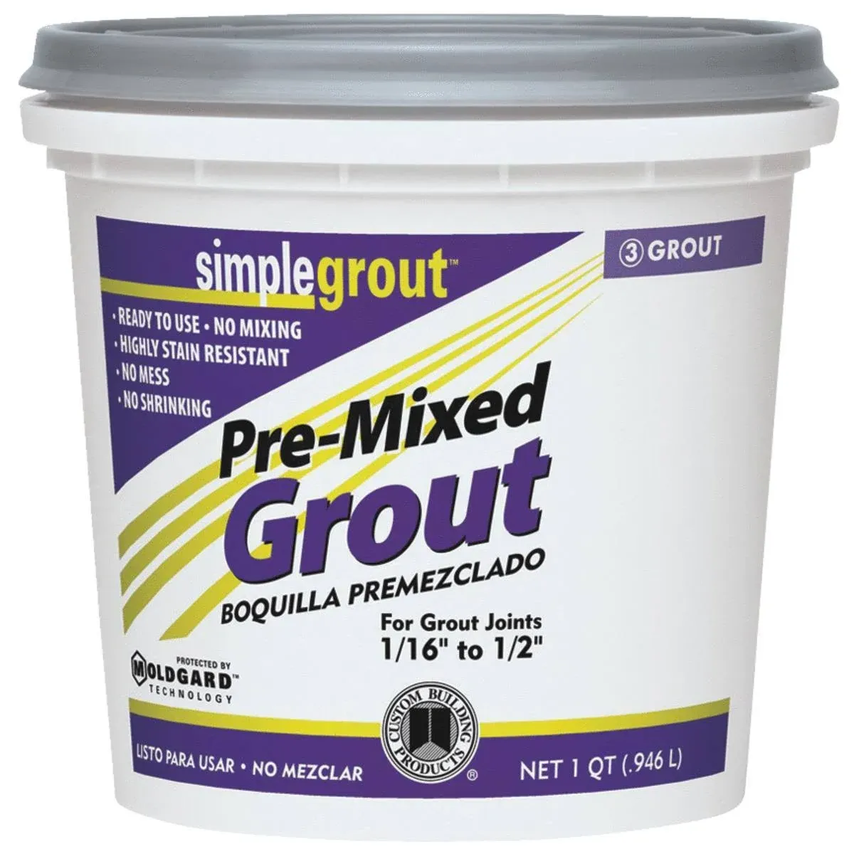 Custom Building Qt. Haystack Pre-Mixed Grou - 0.946 L bucket