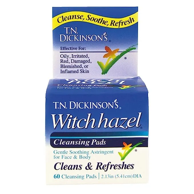 T.N. Dickinson's Witch Hazel Cleansing Pads, 60 Count