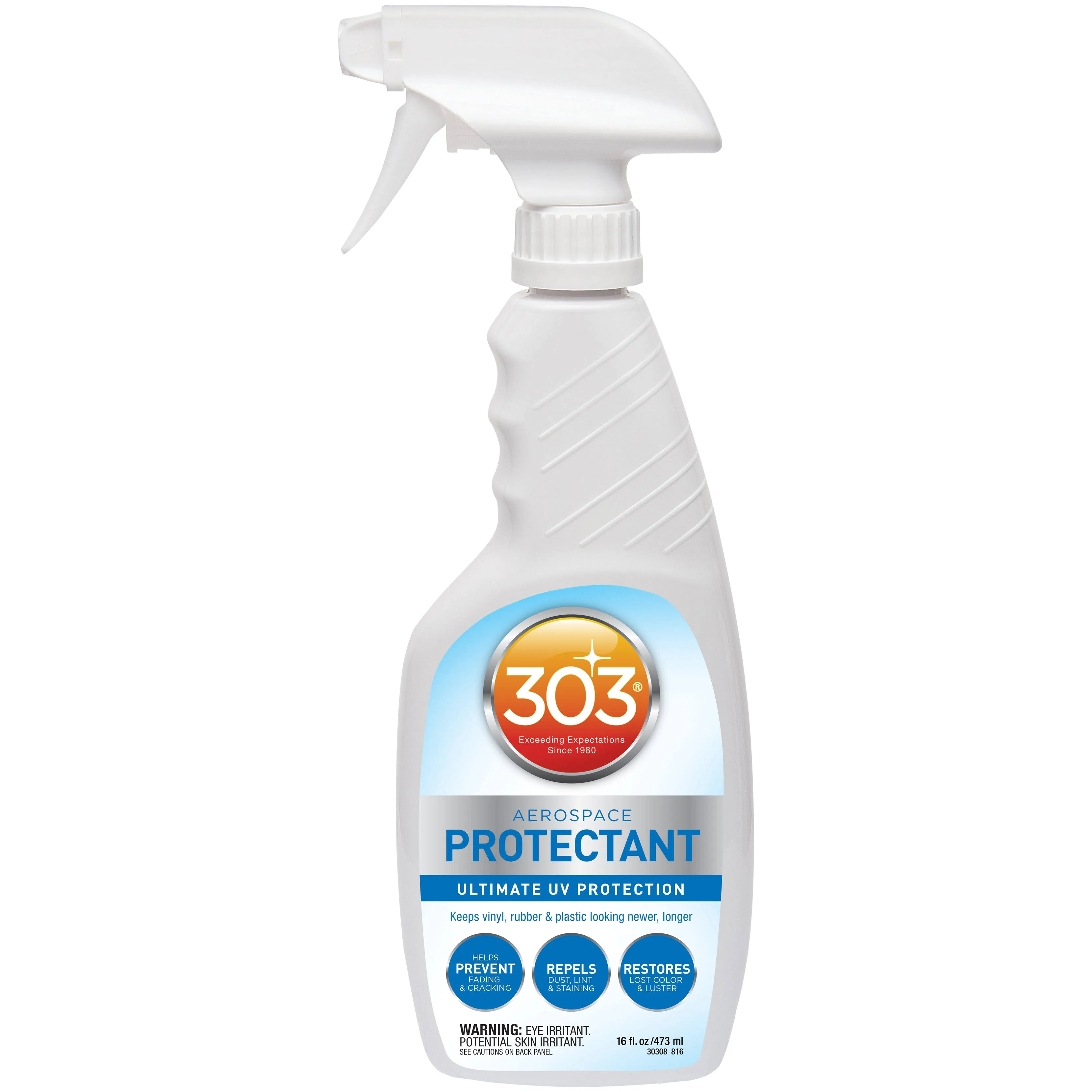 303 Marine Aerospace Protectant – UV Protection – Repels Dust, Dirt, & Staining – Smooth Matte Finish – Restores Like-New Appearance – 16 Fl. Oz. (30340CSR)303 Marine Aerospace Protectant – UV Protection – Repels Dust, Dirt, & Staining – Smooth Matte Fin