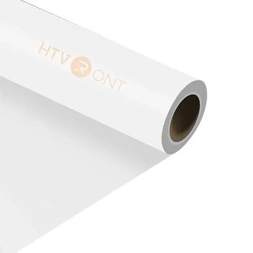 Heat Transfer Vinyl White 12" x 5 ft Roll HTVRONT