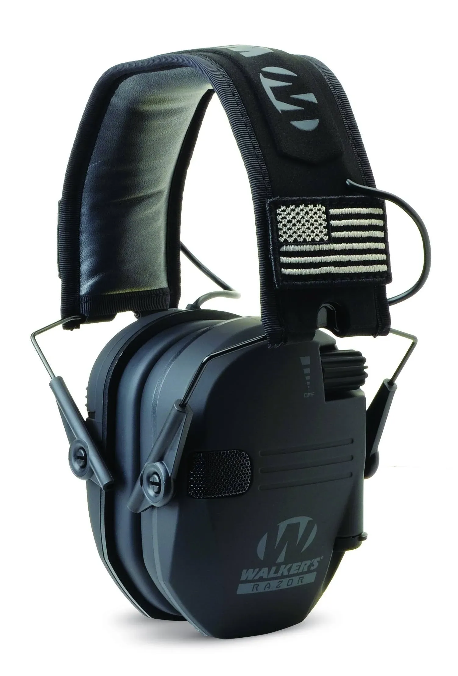 Walker's Razor Slim Patriot Series GWP-RSEMPAT Razor Slim Electronic Earmuffs (NRR 23)