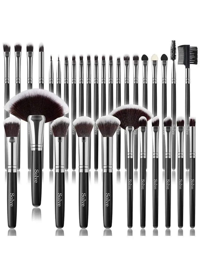 Makeup Brush Set Professional  Wooden Handle Cosmetics  Foundation Concealer