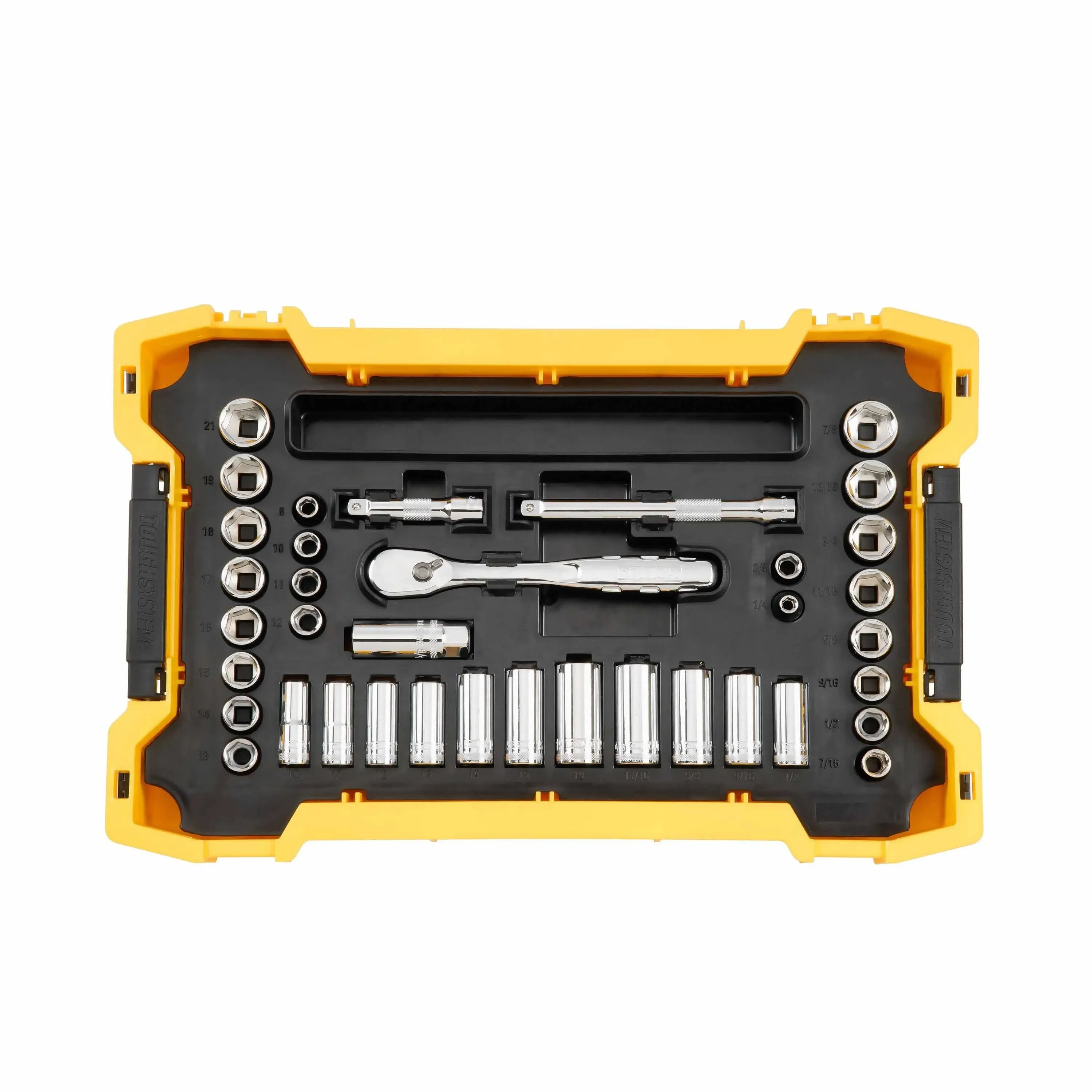 DeWalt DWMT45400 3/8 in. Drive Socket Set with ToughSystem Tray (37-Piece)