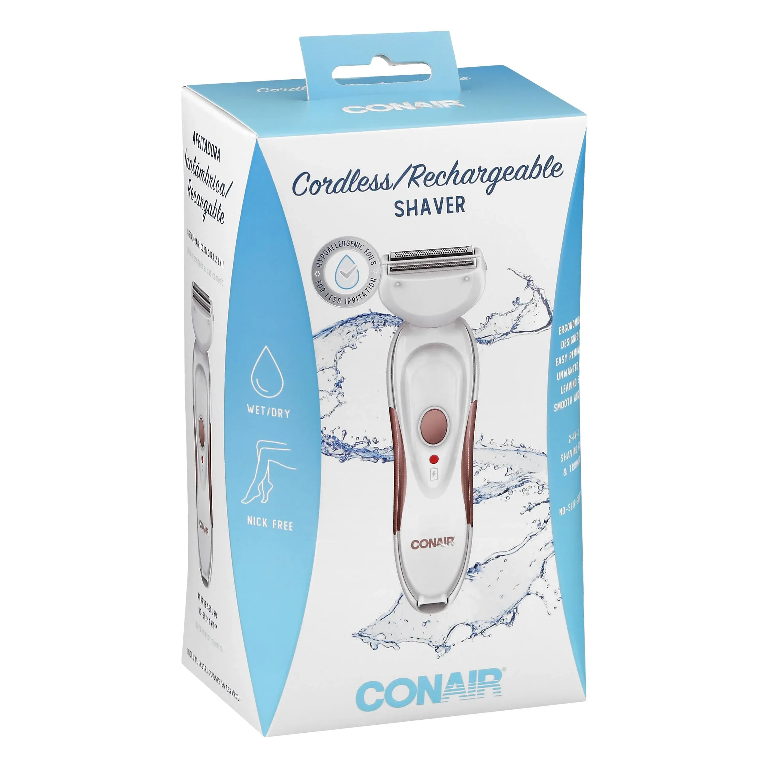 Conair All-In-1 Body and Facial Hair Removal Cordless Electric Trimmer Shaver