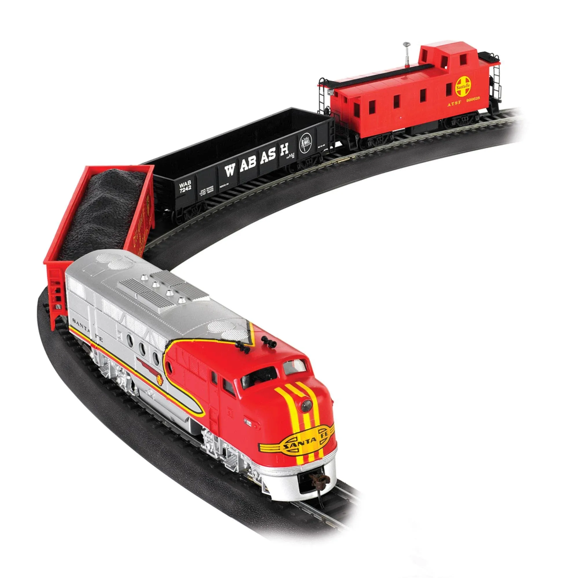 BACHMANN HO SANTA FE FLYER TRAIN SET READY TO RUN 647 atlas deisel engine 00647