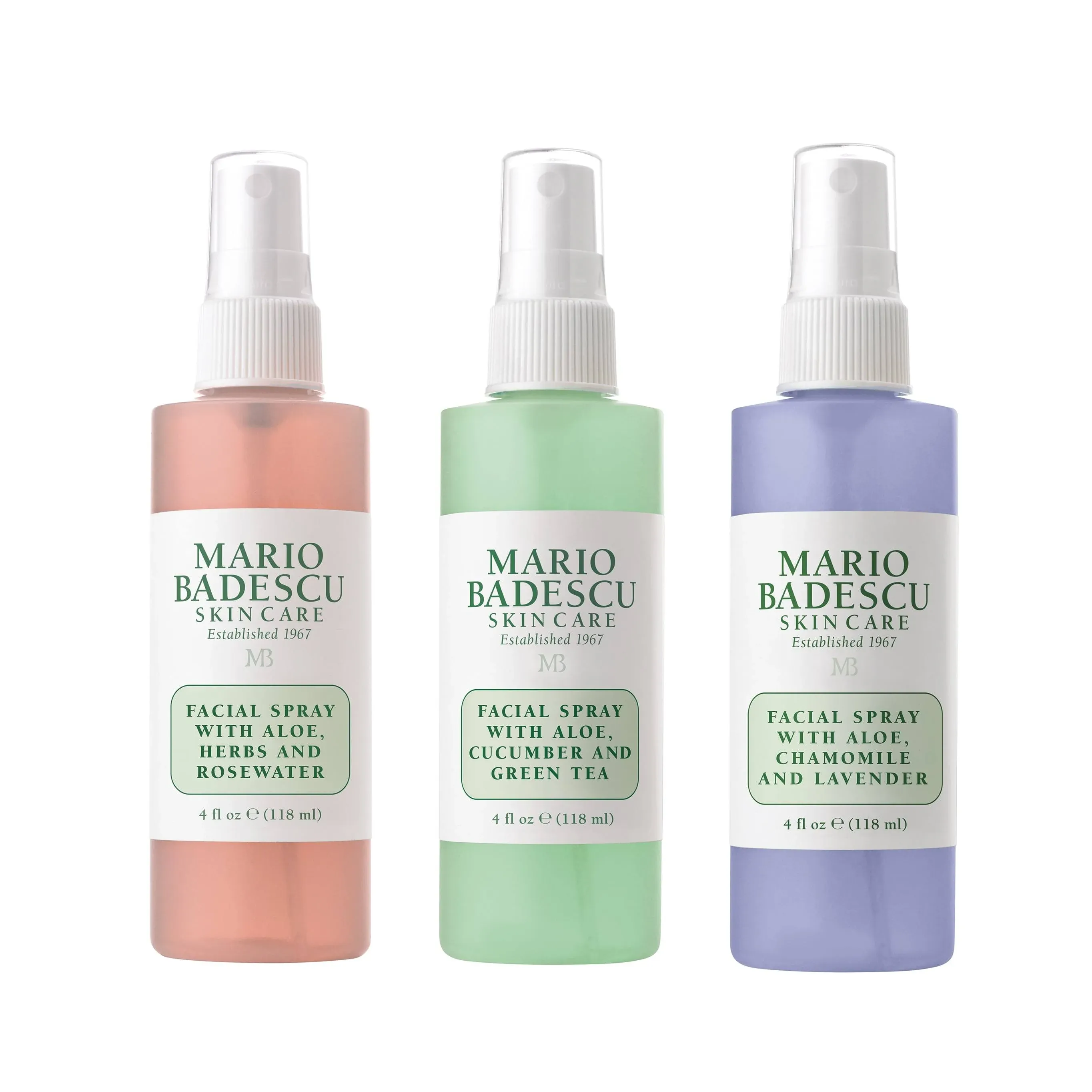 Mario Badescu Spritz. Mist. Glow. Facial Spray Set