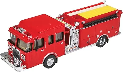 Walthers 949-13800 Heavy-Duty Fire Engine Red - Assembled HO Scale SceneMaster