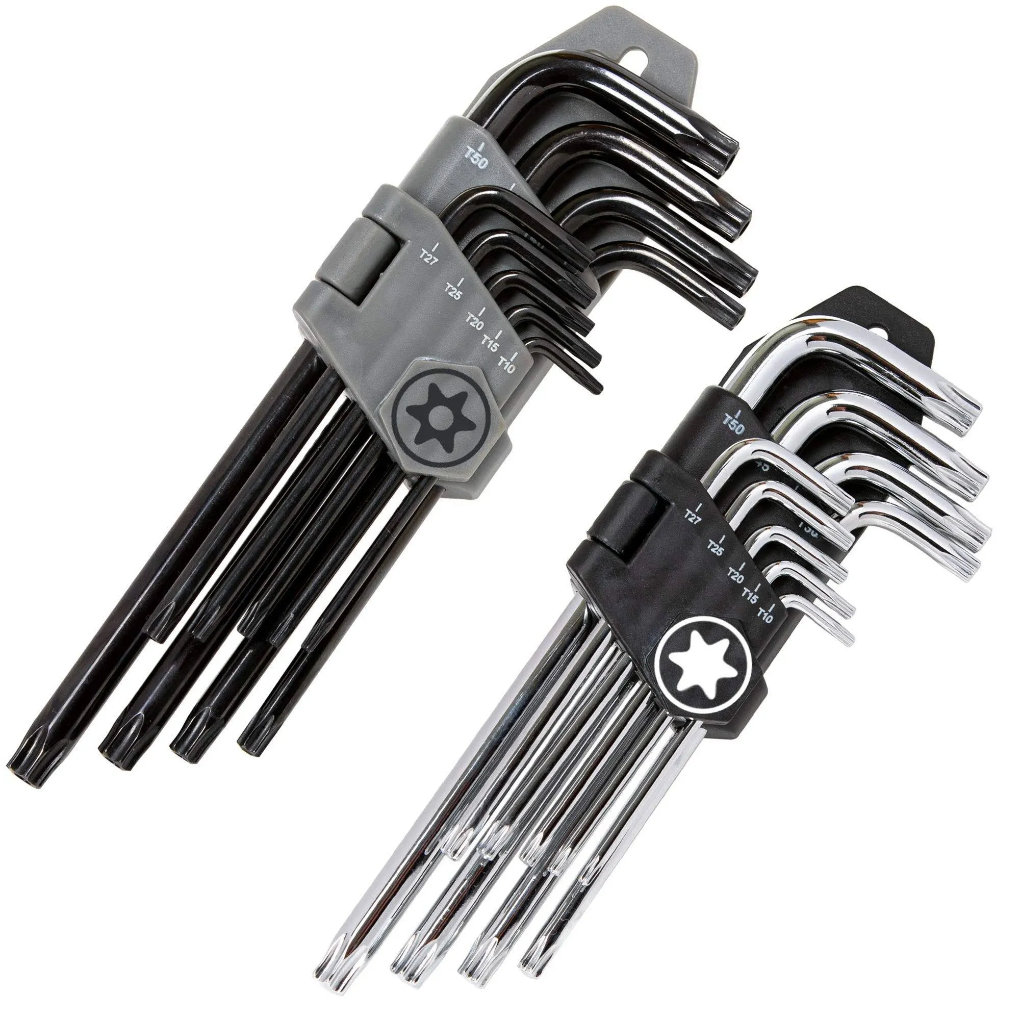 Torx Wrench And Security Bit Wrench Set 18 Wrenches 9 Standard Torx Star Wrenc